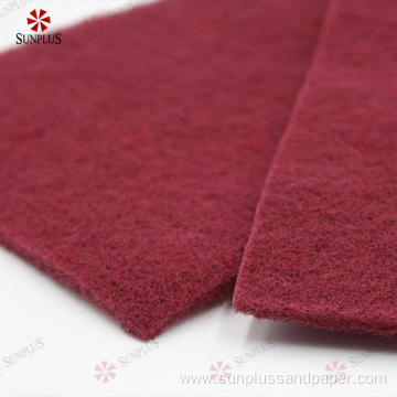 Red Aluminum Abrasive Tool Sanding Scuff Pad